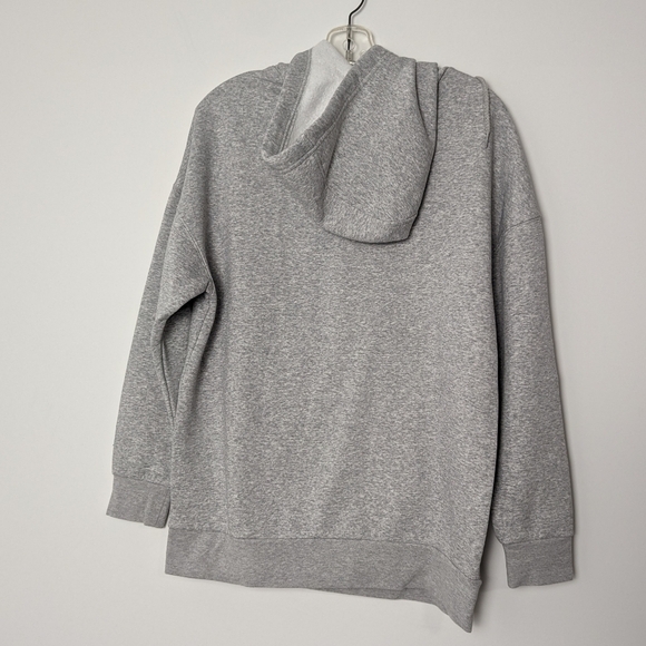 Lazypants Heather Grey Pullover Hoodie - Soft Cotton Blend, Size Small Oversized - Picture 4 of 9